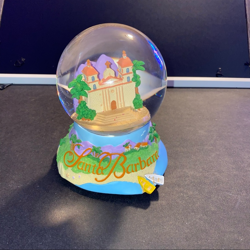 SOLD Santa Barbara Snow Globe